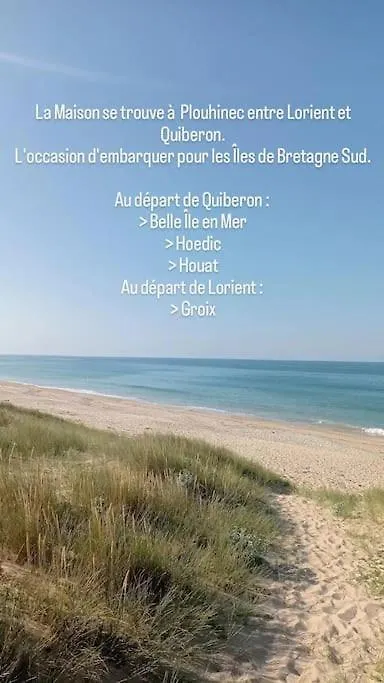 Vakantiehuis Spacieuse Maison Familiale Proche De La Mer, 11 Velos A Disposition Plouhinec  Frankrijk